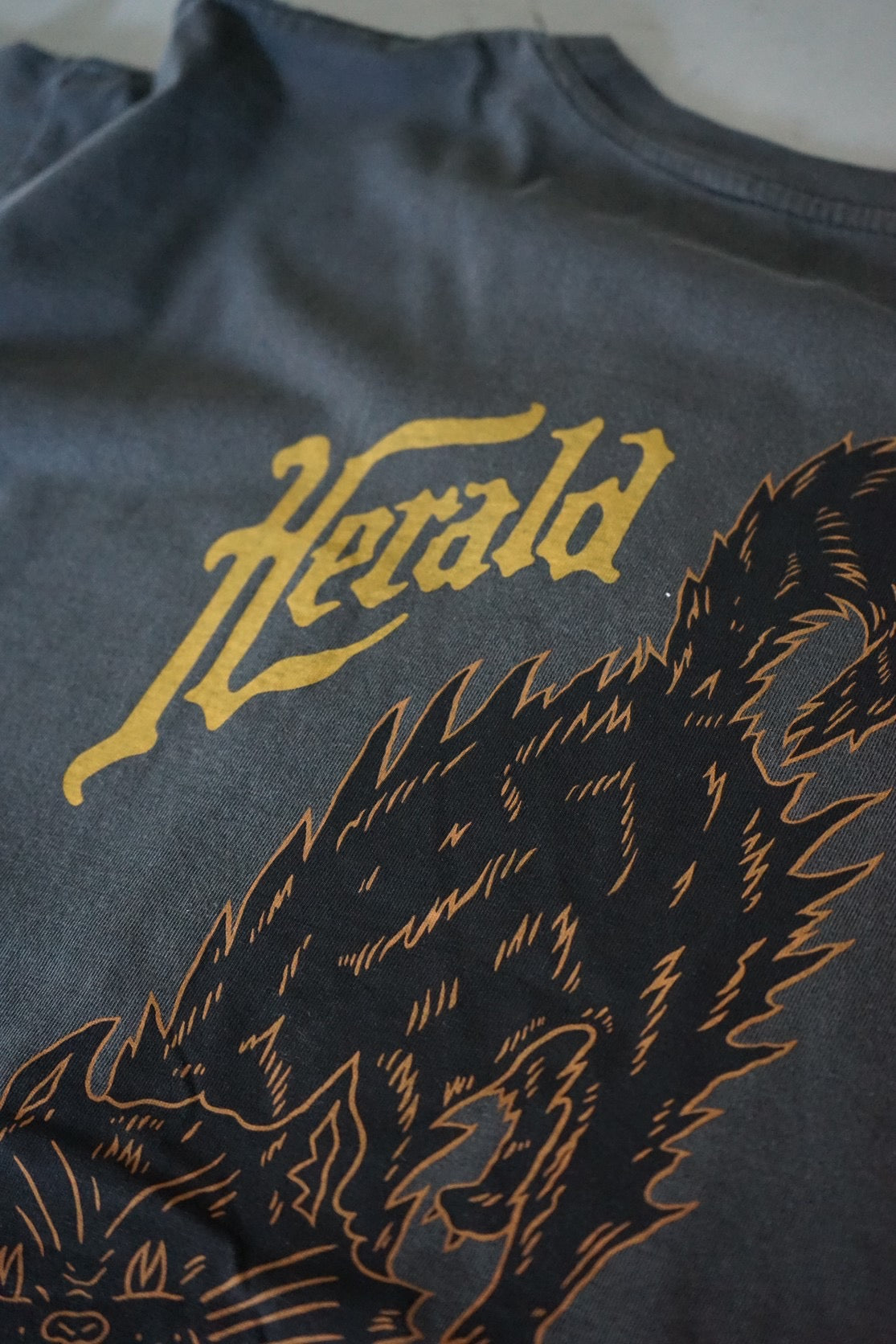 BLACK CATS  POCKET TEE  Herald × NUTS ART WORKS